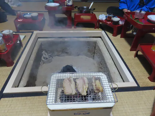 能登事務所の囲炉裏