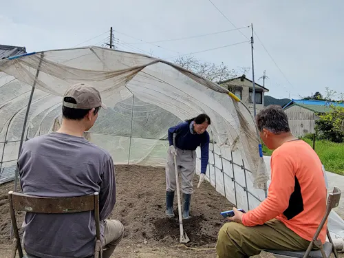 土作りの1から学べます。(2期生活動日より)