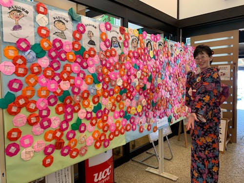 昨年は保育園と共同でモニュメントを作成しました♪