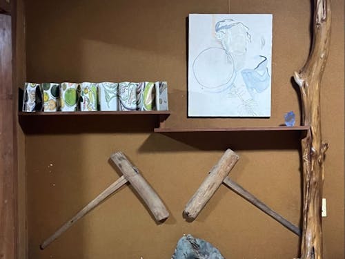 「森のアーティスト」二人展の様子