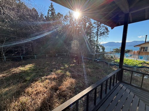 デッキから海の見えるお家もあります!