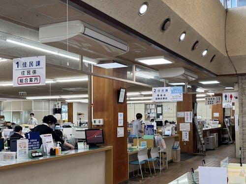 池田町役場内