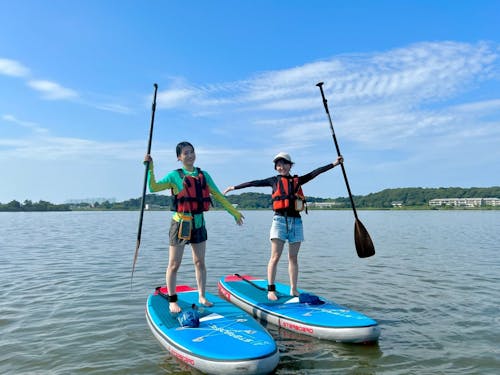 柴山潟で体験できるアクティビティを事業に開業した移住者さんも。