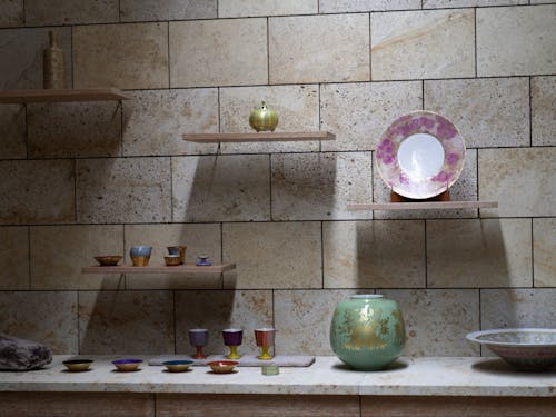 江戸後期に発見された陶石を用いた昔ながらの各工程が今も残っている。