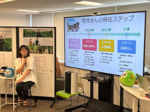 ＹＹ！ターンセミナーでお話をされる町井さん
