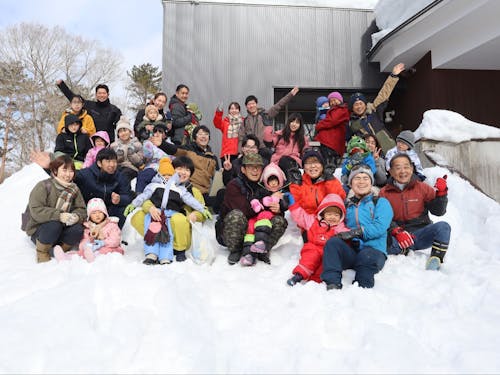 荒沢湿原で雪あそびを実施！