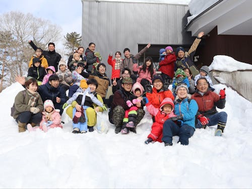 荒沢湿原で雪あそびを実施!
