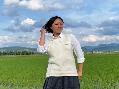 柏木農業高校に県外から入学した大倉さん