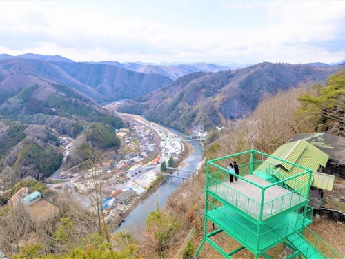 体験地域は台地の上にあります