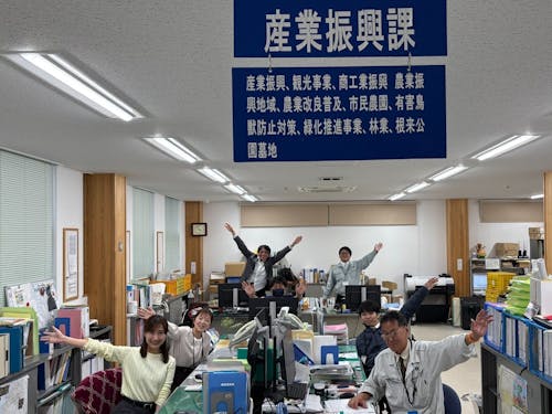 産業振興課の職員さんたち☺️