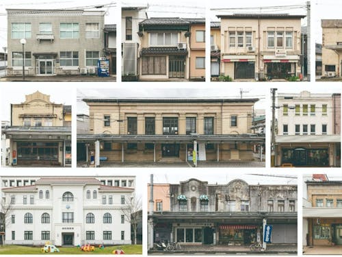 中心市街地にはレトロなまちなみが広がっています