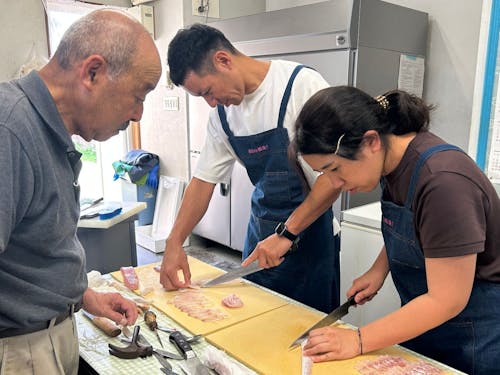 余暇の楽しみ方(魚さばき体験)