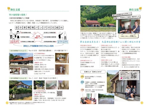 空き家情報バンクは先輩移住者の情報も!