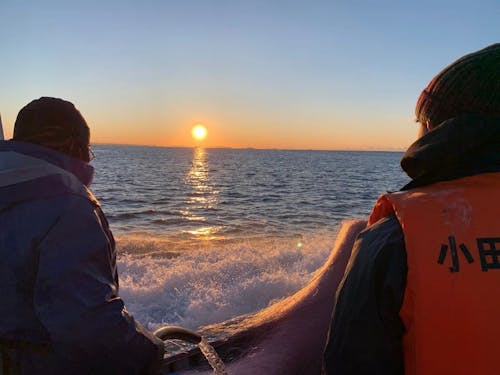 船上から見る日の出