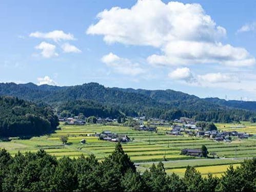 「農村景観日本一」の称号をもつ岩村町富田地区