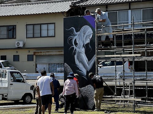 芸術祭の準備風景🛠️
