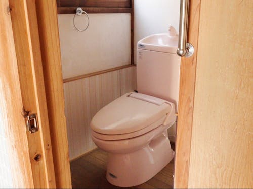 下水道エリアなのでお手洗いは水洗。