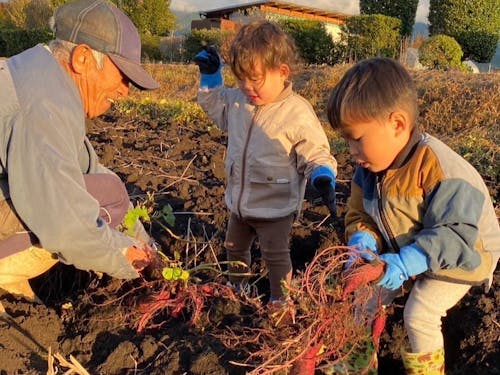 長男くんたちもお手伝い!