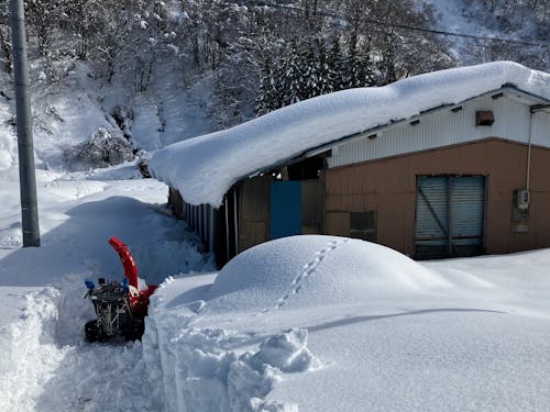 雪下ろしや除雪機操作体験も可能です。