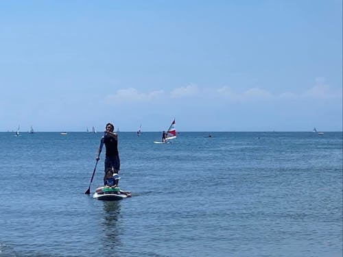 平日も休日も子どもたちとSUPで海へ