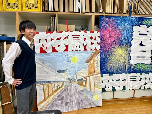 勉強も地域への活動も全力投球の生徒たちです