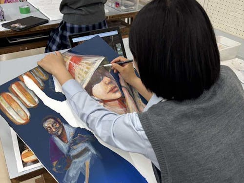 地域連携プロジェクト|高梁城南高校デザイン科での地域のお祭りのポスター制作