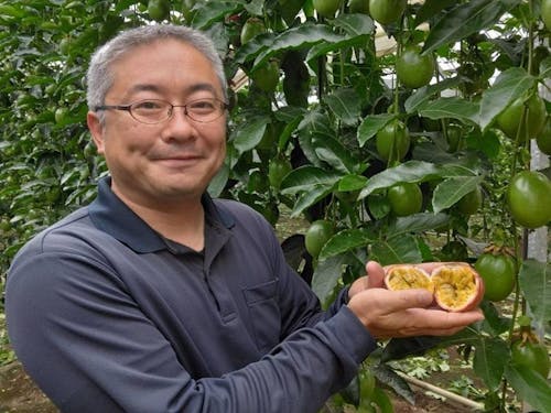 ゲストの㈱大隅フルーツ 秋山大樹さん