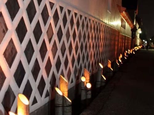 夜は同時開催の「萩・竹灯路物語」があります