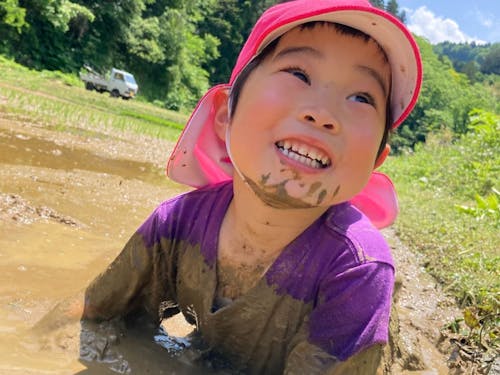 家の近くでこんな遊びができるのが、妙高の暮らし