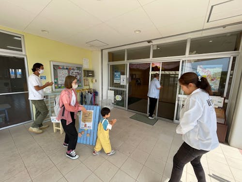 保育所の見学の様子