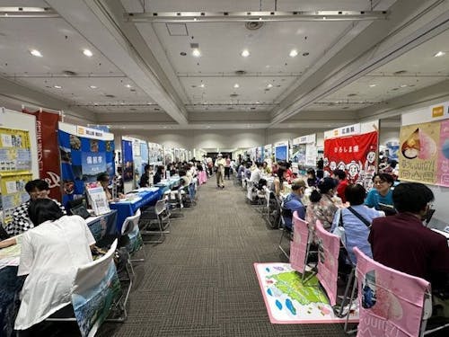 このようにブースが並んでいます