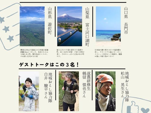 各市町からゲストスピーカーが1名参加します