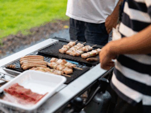 過去のツアーの様子② とれたて野菜でバーベキュー