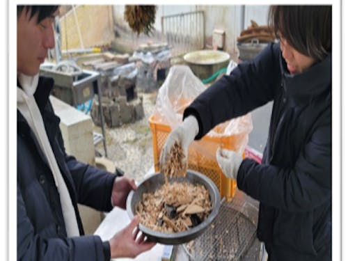 地元木材を利用した燻製づくり