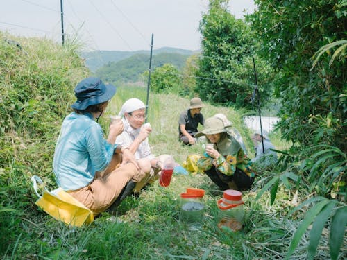 暑い日でも、休憩時間の冷え冷えの梅ジュースがおいしい