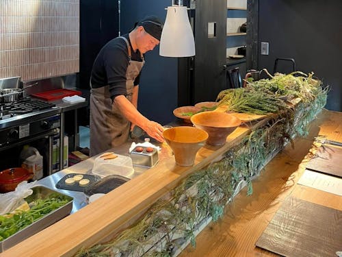 収穫体験後のお昼は食堂野山のジビエランチ