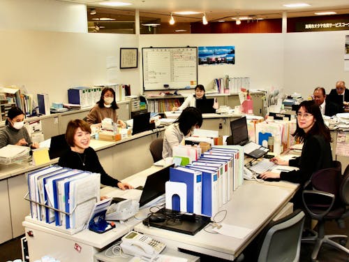 オフィスはまちの中心部にあります!