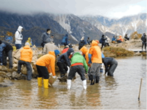 長靴が必須です