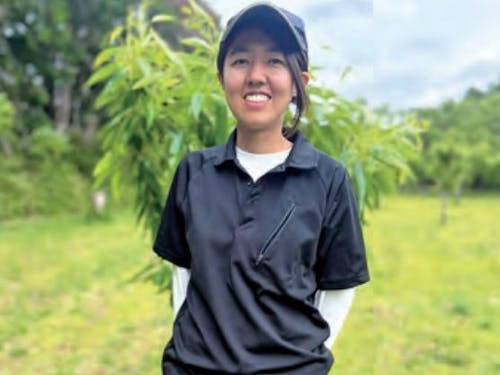 先輩隊員の荒木さんも農業未経験から活躍しています。