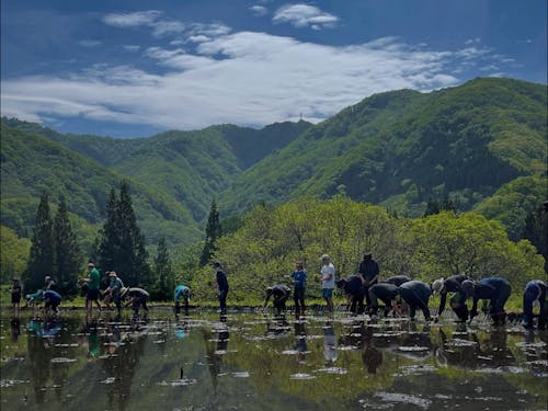 未就学児から小中高生、村内外の大人など約30名が参加