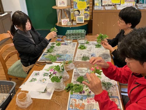 「モネの庭」でタッジマージ作り