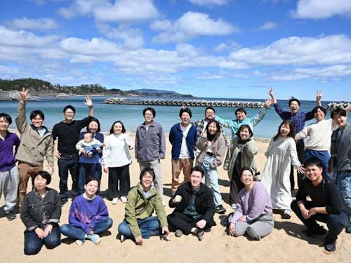 本業のNPO法人SETでの集合写真