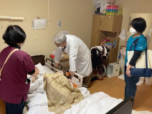 福祉施設への巡回の様子