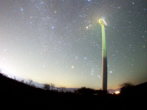 天気が良い日は「天の川」を見ることができます。