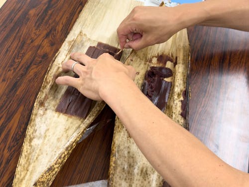 丁稚羊羹をみんなで試食