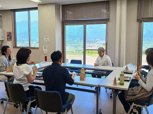 定住アドバイザーと昼食、気になることはなんでも聞いてみよう!