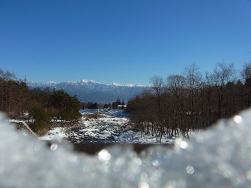 冬、うっすら積雪