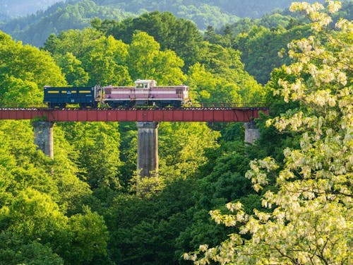 雄大な自然と芦別の歴史を感じる文化遺産が織りなす風景も