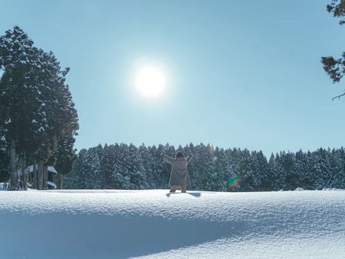 雪の中に、身体を委ねる解放感。