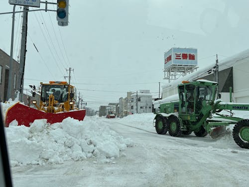 排雪作業中2